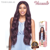 Vanessa Honey-C Human Hair Blend Deep I Part Lace Front Wig - TDHB ILMA 40
